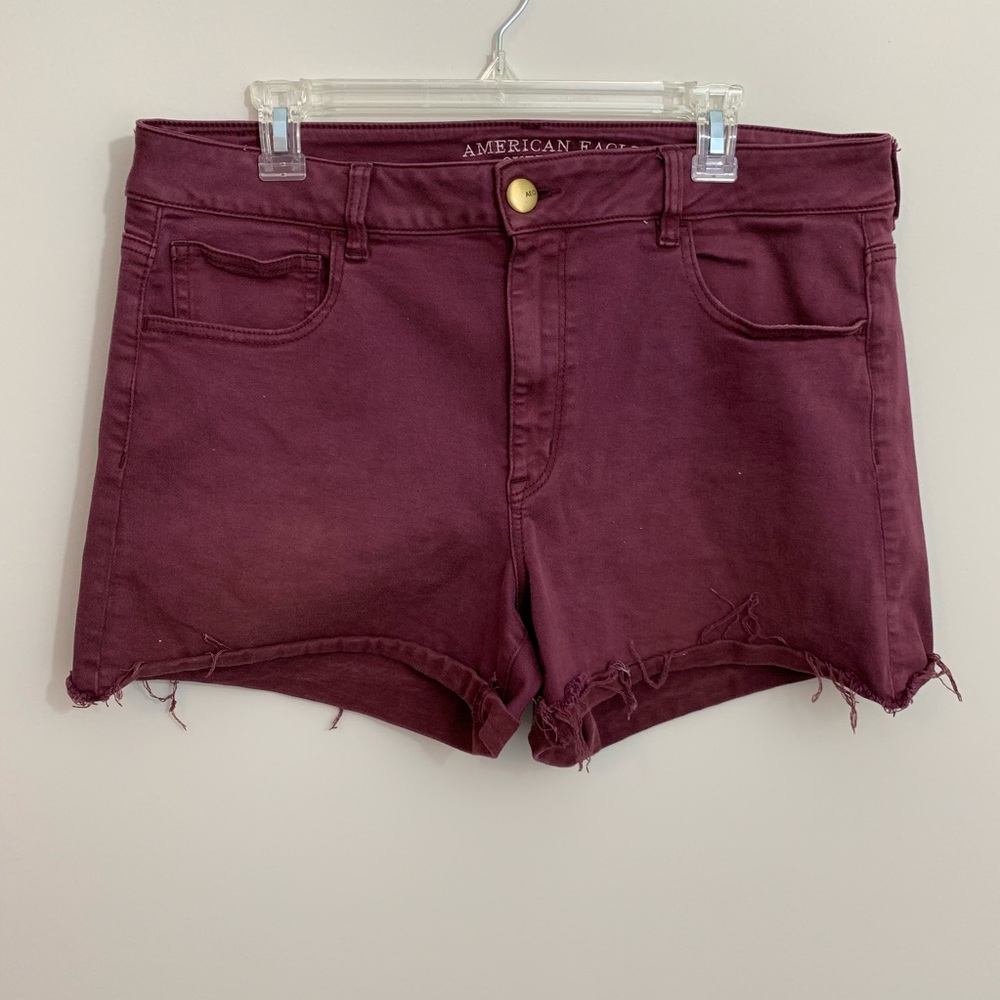 AE hi rise shorties 18